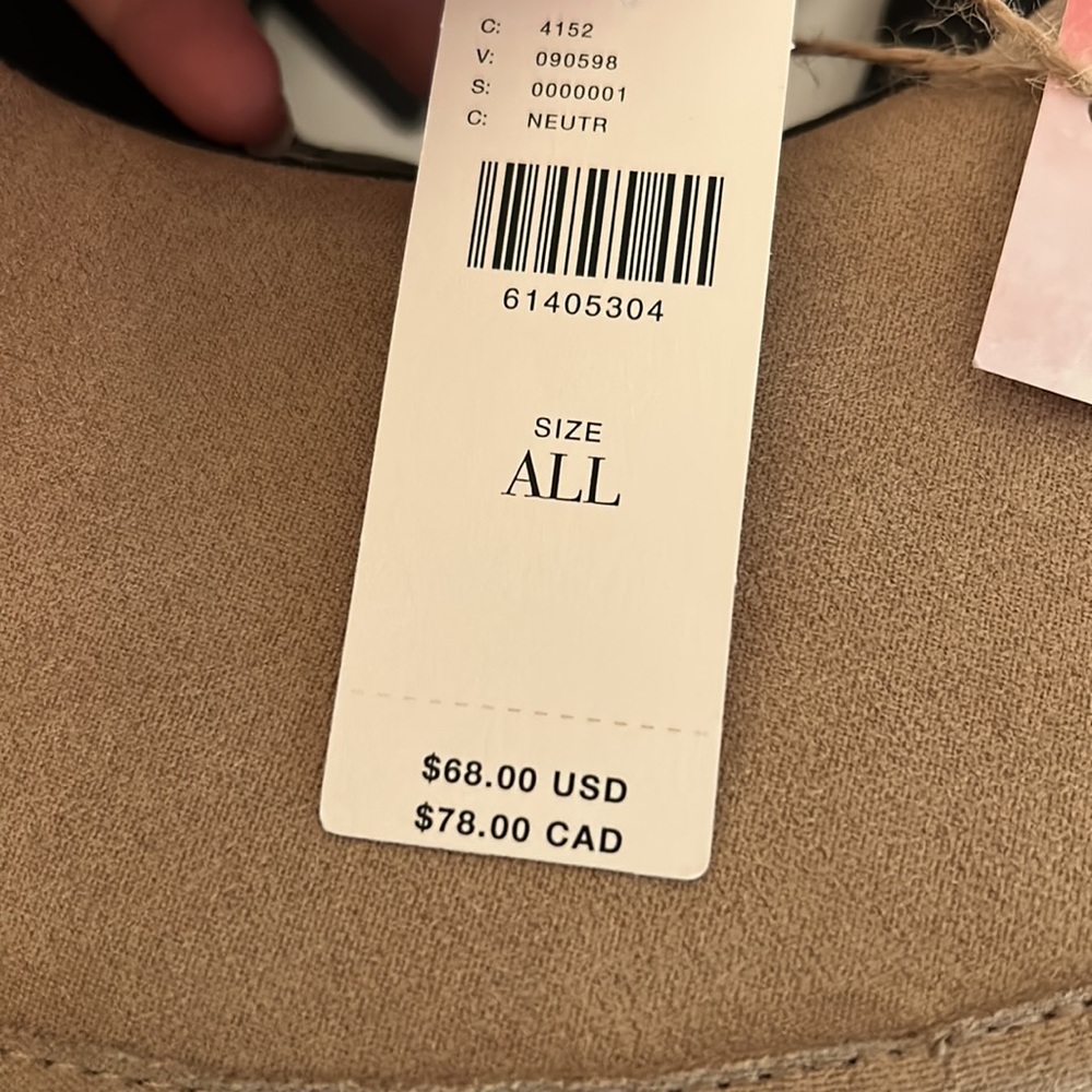 NWT Anthropologie Tan Hat - Picture 5 of 6
